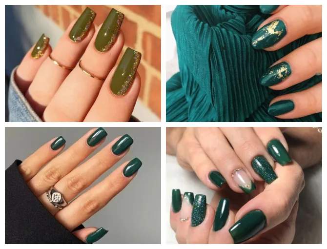 Unha Verde Escuro | 8 Inspirações para Arrasar na Manicure 2 Unha Verde Escuro | 8 Inspirações para Arrasar na Manicure