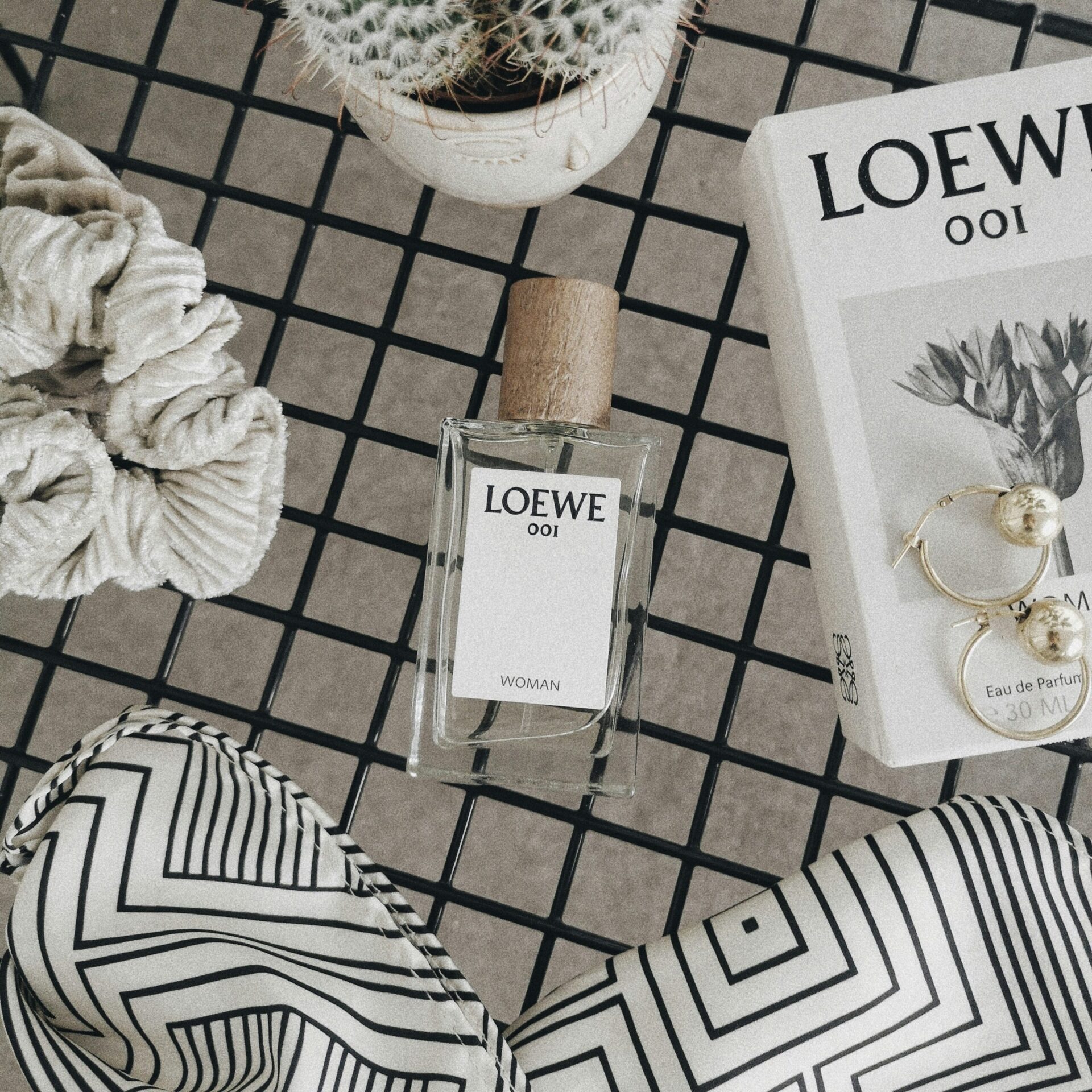 white and black striped textile scaled