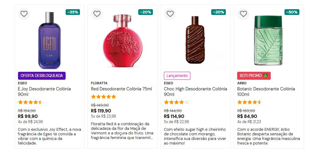 Promoção de verão O Boticário

